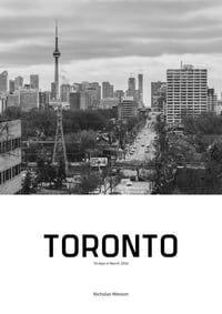 Image 1 of Toronto - 10 Days in March 2024 Zine