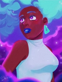 Galaxy Girl Print