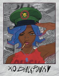 Black Punk Print