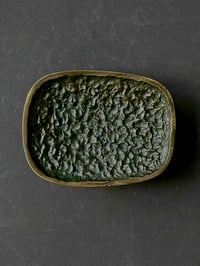 Image 1 of Lateral Bronze Door Handle with Abstract Textured Pattern