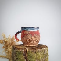 Image 1 of #2 Hwyrnos Goch. Red Nightfall Mug.