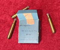 Image 1 of Cold War (Belgian) FN .30 Caliber Short-Range Training Ammunition (Military & Police Forces)