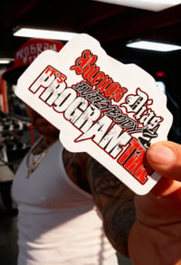 Image 2 of 4" Vinyl Buenos Dias Everybody its Program Time Stickers (QTY 2)