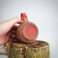 Image 4 of #3 Hwyrnos Goch. Red Nightfall mug.
