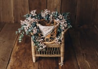 Image 1 of Double arrangement witj eucalyptus and flowers