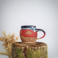 Image 3 of #4 Hwyrnos Goch. Red Nightfall Mug. 