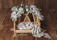 Image 2 of A floral set with delicate blue blossoms