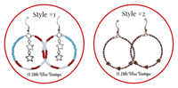 Image 2 of Red, White, and Blue Earrings - FREE SHIPPING
