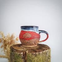 Image 3 of #5 Hwyrnos Goch. Red Nightfall Mug. 