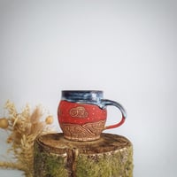 Image 3 of #6 Hwyrnos Goch. Red Nightfall Mug. 