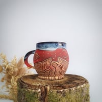 Image 1 of #6 Hwyrnos Goch. Red Nightfall Mug. 