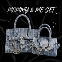 Image 1 of Mommy & Me Custom Bag Set