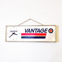 Image 1 of Horloge murale publicitaire vintage de cigarettes VANTAGE années 1980 - Import Japon