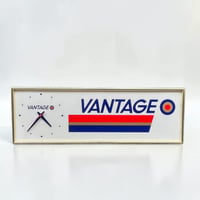 Image 2 of Horloge murale publicitaire vintage de cigarettes VANTAGE années 1980 - Import Japon