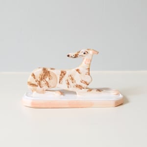 Image of Slight Second - Miniature Whippet Ornament - Laying down