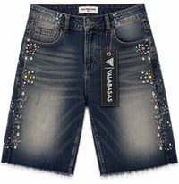Image 1 of Crystal Garden Denim Shorts