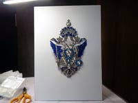 Image 1 of Diamond Imperial Double Head Eagle in Diamonds and Sapphires. Pt 2