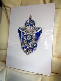 Image 8 of Diamond Imperial Double Head Eagle in Diamonds and Sapphires. Pt 2