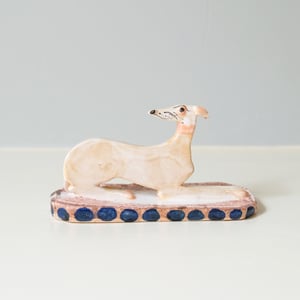 Image of Miniature Whippet Ornament - Light Fawn