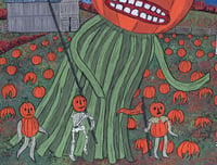 Image 2 of "Welcome Great Pumpkin" Signed 8.5x11 Print
