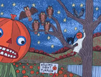 Image 5 of "Welcome Great Pumpkin" Signed 8.5x11 Print