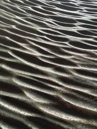 Image 2 of Bronze Door Handle with Ripple Pattern