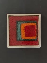 Aluminium Door Handle with Art Ceramic Panel