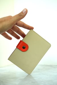 Image 2 of Card-holder in orange and off-white