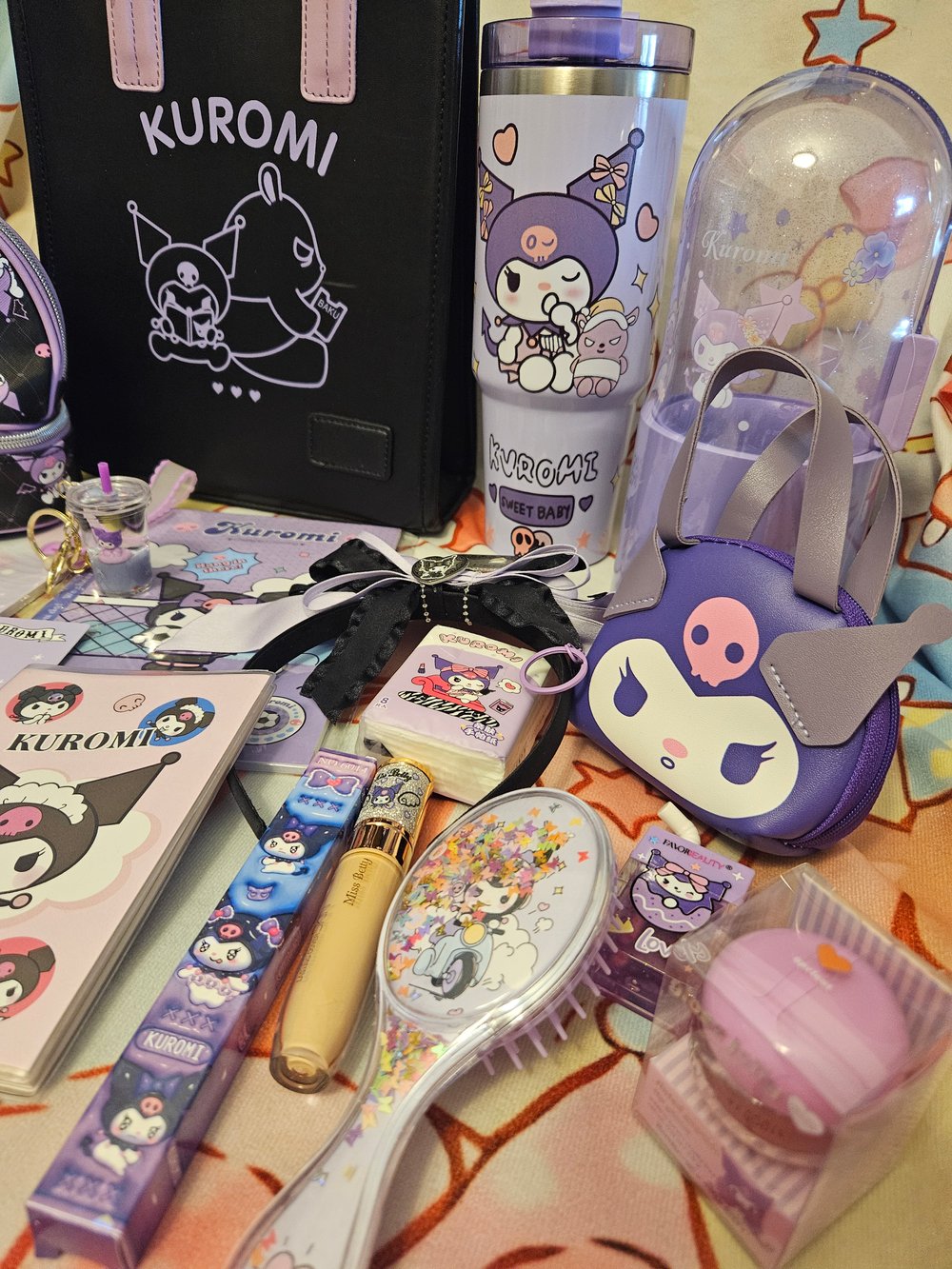 Image of Kuromi Leather Totebag Bundle 