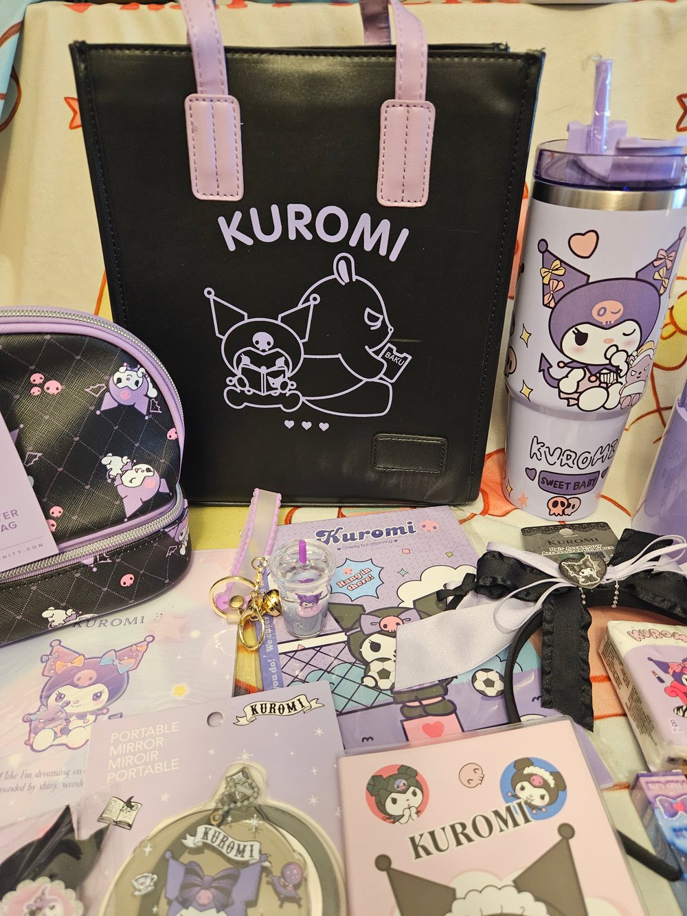 Image of Kuromi Leather Totebag Bundle 