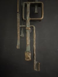 Image 4 of Large Bronze Sculptural Door Handle, European 20th Century