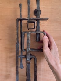 Image 7 of Large Bronze Sculptural Door Handle, European 20th Century
