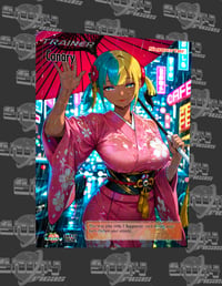 Canary-SHS17-Shinyoricas-Goddess story custom Pokémon Waifu Card-Firework finish 2026