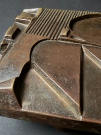 Image 5 of Pair of Heavy Bronze Handles with Abstract Design
