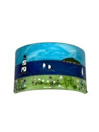 Image 2 of Fused Glass Lighthouse Curve – Penmon Lighthouse, Anglesey 