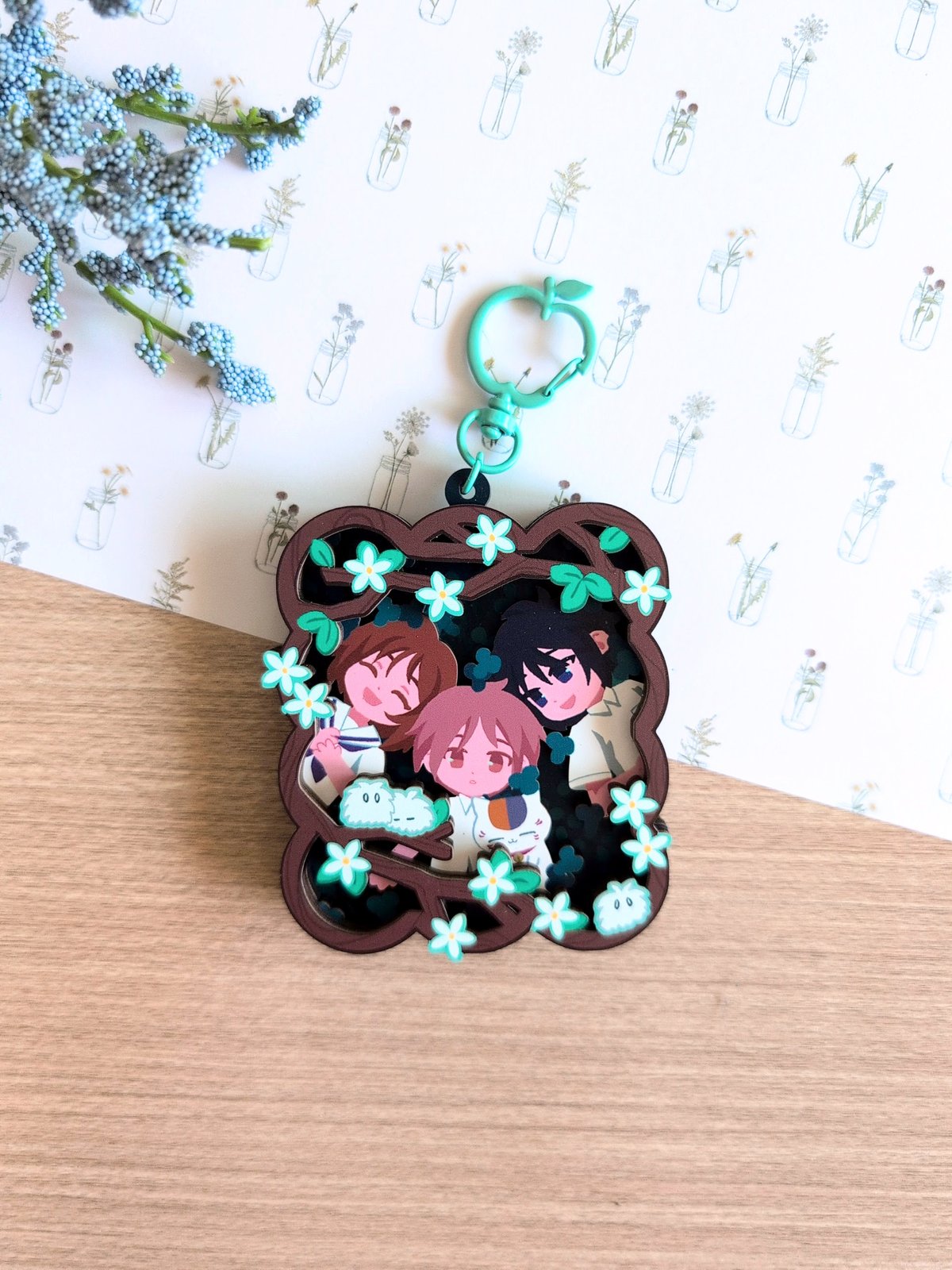 Natsume 3-Layer Wooden Charms | ginkohs