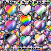 LT's Heart Pride Stickers - 2.5" Vinyl Stickers