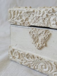 Image 3 of Wooden Antiqued Painted Lidded Box