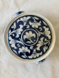 Image 3 of Hand-Painted Floral Ceramic Lidded Dish