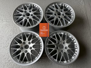 Image of Genuine Porsche 993 996 Carrera BBS Classic II 2-piece Split Rim 18" 5x130 Alloy Wheels REFURBISHED