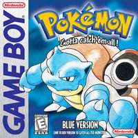 Pokemon Blue Box Art Rug