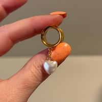 Dainty Pearl Heart Dangles (sizes 4g-2")