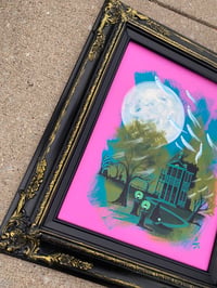 Image 2 of Haunted Mansion Summerween - Original Painting 