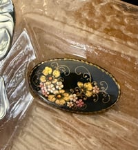 Image 1 of Vintage Hand Painted Russian Brooch