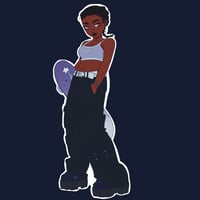 Skateboard Alya Sticker