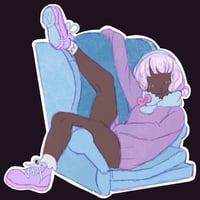 Sleepy Girl Sticker