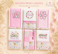 Personalized Wildflower Burp Cloth