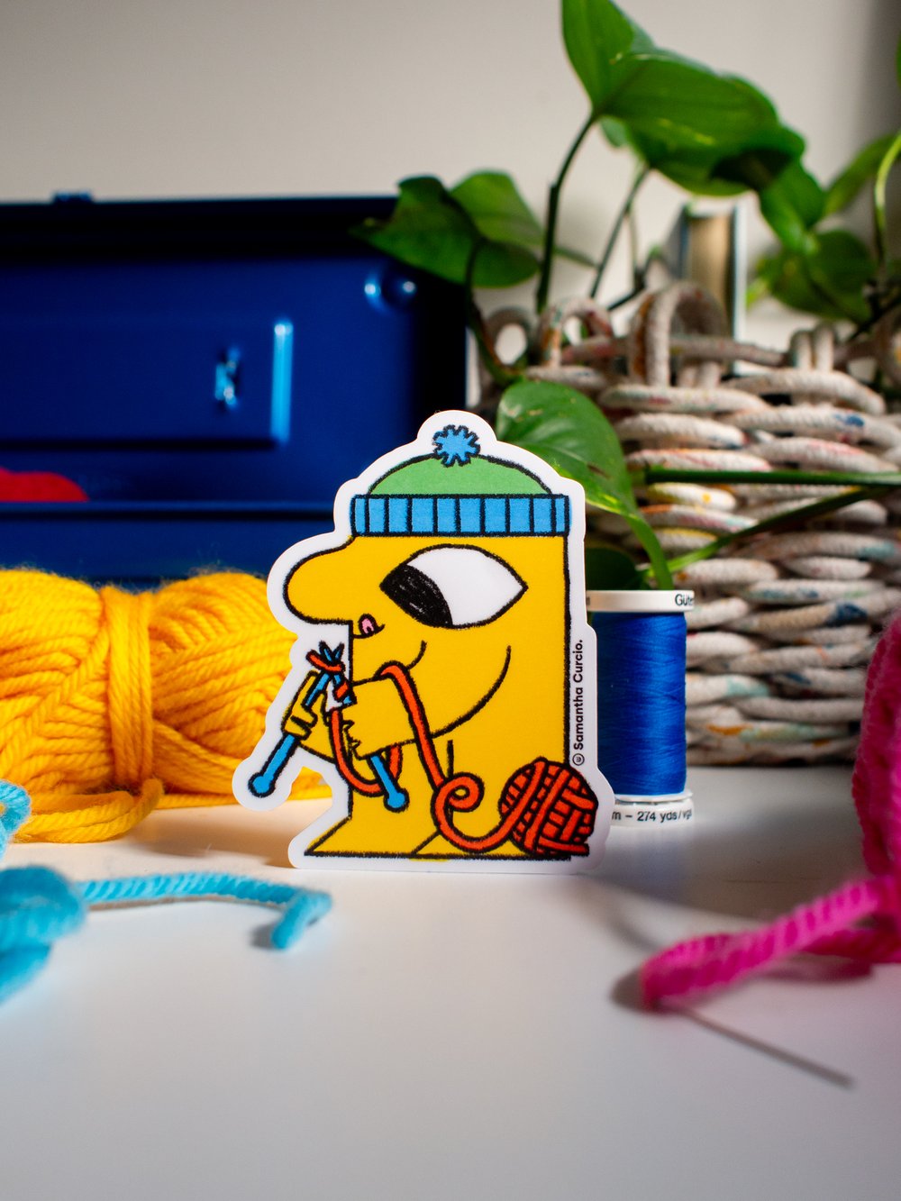 Image of Crafty Critter - vinyl sticker