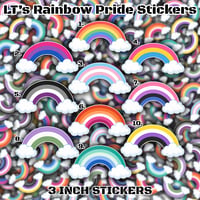 LT's Rainbow Pride Stickers - 3" Vinyl Stickers