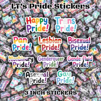 LT's Pride Stickers - 3" Vinyl Stickers 